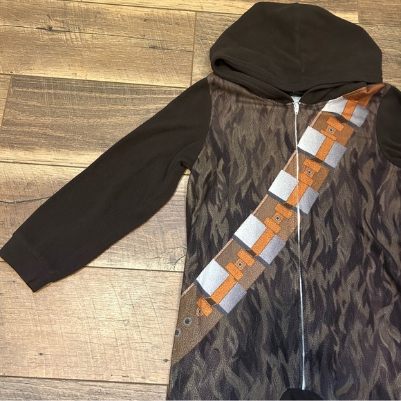 Boys Size 8 Pajama Bundle Spider Man Fleece Set and Start wars Chewbacca Onsie - Picture 3 of 12